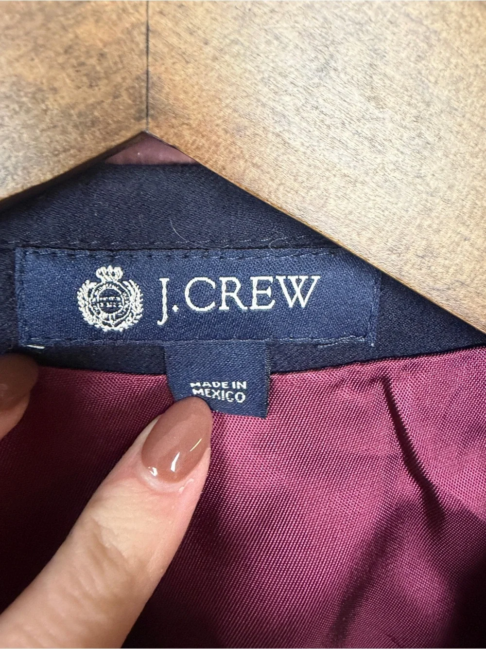 Men’s J. Crew style 90620 100% wool navy blazer size 42R Legacy Sportcoat